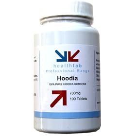 Pure Hoodia Gordonii 700mg. Authentic South African Appetite Suppressant Hoodia. 100x Healthlab Diet Pills.