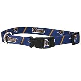 NFL St. Louis Rams Navy Adjustable Dog Collar (Large)