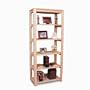 Gothic Cabinet Craft Unfinished Real Wood Open Bookcase With Five Shelves