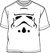 Star Wars Storm Trooper Big Face Lightweight Mens T-shirt