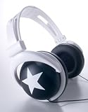 Mix-Style - Star-Black - Casque audio filaire pour iPhone/iPod/mp3 - Noir/Blanc