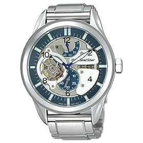 Orient Men Star Retro-Future Blue Dial Stainless Steel Bracelet YFH03001D. by Orient