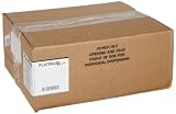 Webster Hexene Resin Platinum Plus Heavy Duty Waste Can Liner, Flat Seal, in Individually Folded Dispensing Bag, Silver / Black