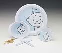 ORE Originals Peek A Boo Dish Set Blue