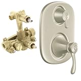Moen T4113BN-3330 Vestige Moentrol Valve Trim Kit with Lever Handle and Valve, Brushed Nickel