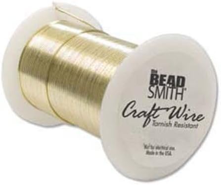 Tarnish Resistant Craft Wire - BeadSmith Jewelry - Crafts Gold - 20 GA 15 YDS