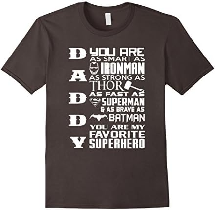 Men's Daddy: Super hero Large Asphalt