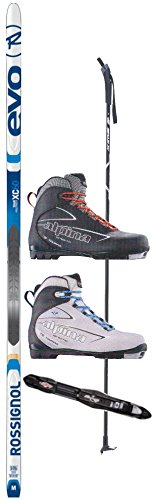 rossignol evo xc 60 tour cross country ski package