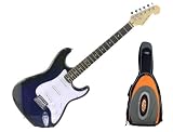 New York Pro Electric Guitar, Blue Burst with Bonus Gig Bag, Orange