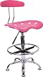Drafting Stool / Bar Stool in Pink - LF-215-PINK-GG