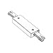 WAC Lighting HI-PWR-WT H Track Power Feedable I Connector, White 0.73x4.13x1.46