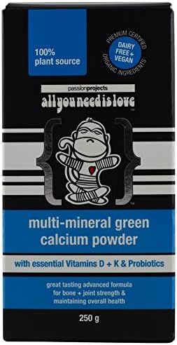 Multi Mineral Green Calcium with Essential Co-Factors for Proper Absorption & Assimilation | Vitamins D, K1, K2, Magnesium, Phosphorous, Boron, Selenium, 55+ Trace Minerals, Probiotic & Prebiotic
