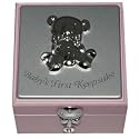 Beautiful Baby Girl's Small Wooden Keepsake Box Christening Gift