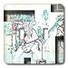 Jos Fauxtographee Realistic - Two Men From Rock Band Playing Guitar and Singing Done in a Pastel Colored Pencil With Edge - Light Switch Covers - double toggle switch