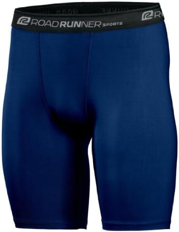 Men's Road Runner Sports Keep-It-Snug Boxer Brief, Color:Midnight Blue, S