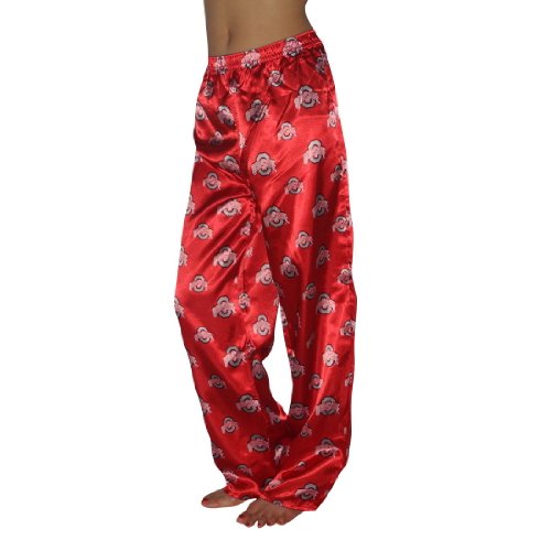 Womens NCAA Ohio State Buckeyes Comfortable Fit Sleepwear / Pajama Pants - Red (Size: L)