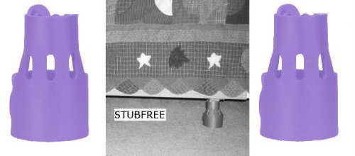 STUBFREE bed frame Safety Caster Cushion (Purple)