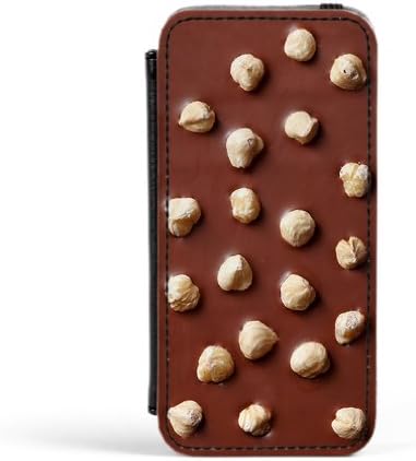 Realistic Hazelnut Chocolate Candy Bar Premium Faux PU Leather Case, Protective Hard Cover Flip Case for Apple® iPhone 5 / 5s by UltraCases + FREE Crystal Clear Screen Protector
