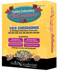 Brother 183 Embroidery Designs on 2 CDs SAAG1