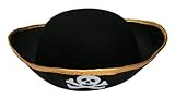 IMAGE OF Child Size Black Felt Pirate Hat