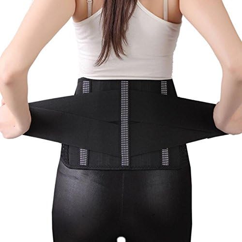 SIWEI Waist Support 8.3" with Four Steel Plates,Adjustable Lumbar Back Brace - Support Belt for Treatment of Sciatica, Scoliosis, Herniated (XXL)