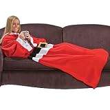 Santa Cuddle up Wrap Christmas Fleece Warm Blanket