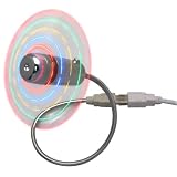 USB Cooling Fan w/ LED Light & On-off, Silver