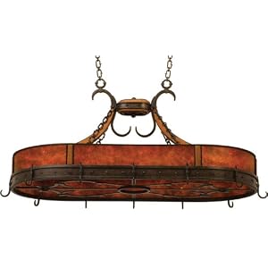 5848 - Kalco Lighting - Aspen Pot Rack (Iron Ring) - Aspen