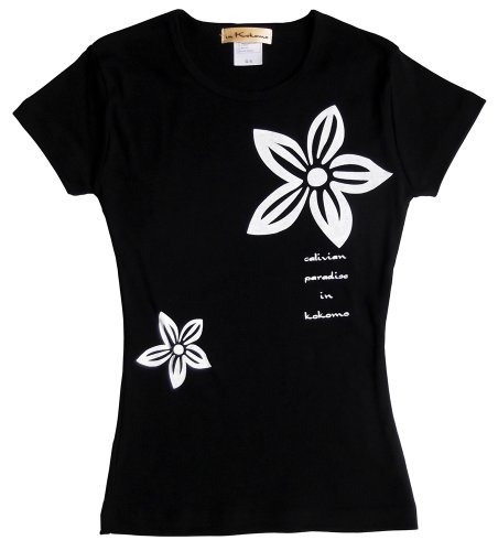 プルメリア柄 Ｔシャツ フラダンスに最適 in Kokomo lt0017★★ ●