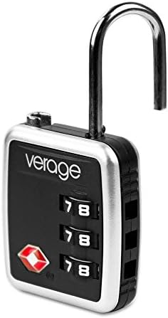 TSA Lock Classic Travel Lock Handy Small Keep Your Valuables Safe (Black)