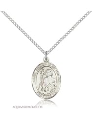 St. Adrian of Nicomedia Medium Sterling Silver Medal
