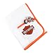 Harley Davidson White Fleece Receiving Blanket Baby