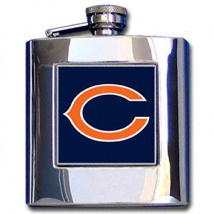 Chicago Bears Stainless Steel Hip Flask