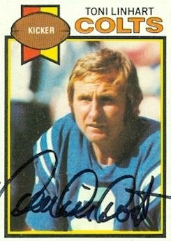 Toni Linhart Autographed/Hand Signed Football Card (Baltimore Colts) 1979 Topps #280