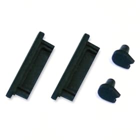 MacGizmo Earphone Jack+Dock Connector Protecter/Black�i2�Z�b�g���j