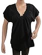 Bohemian Tunic Tops Black Hippy Top Blouses