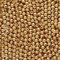 22K Gold Plated Round Beads 3mm (1000)