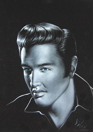 Velvet Elvis Presley Painting Picture Art Deco Image Decoration Collectible Fans