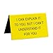 About Face Designs Understand Can Explain it to You, But I Can’t Novelty 4½-inch Office Desk Sign, 4.5