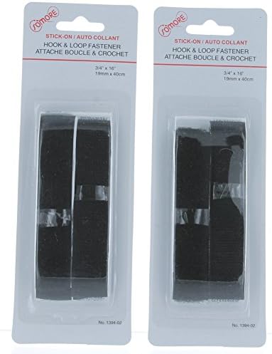 2 Sets Hook and Loop Velcro-like Strips Stick-on Fasteners Sewing Craft Supplies