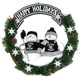 Oakland Raiders 20 Inch Team Snowman Wreath