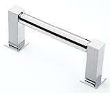 Yuse Square Bollard Satin Nickel Double Post Toilet Tissue Holder Bath Hardware