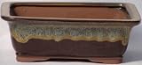 BuyBonsai's Bonsai Pot 6.5 Rectangle Glazed Brown