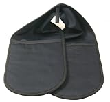 Rushbrookes Traditional Plains Black Double Oven Glove