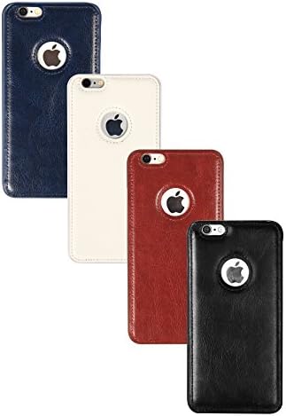 4PACK iPhone 6S Plus Hard Cases iLoveTech for Apple iPhone 6S Plus(2015) iPhone 6 plus(2014)Black+White+Oxford Blue+Brown