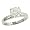 2.24cttw Round Brilliant Cut Diamond Set in A 4 prong Flat Sided Solitaire Ring