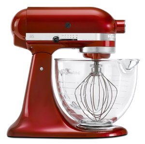 KitchenAid Architect Stand Mixer - 5 qt - Architect - Glass Bowl - Red