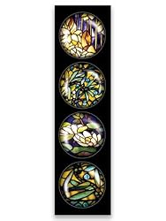 iPop Clicks Tiffany Glass Pond 4-Pack Magnet Set