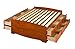 Prepac Tall Queen Captain's Platform Storage Bed with 12 Drawers-Cherry