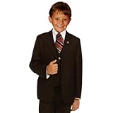 Johnnie Lene Pinstripe Brown Suit for Boys From Baby to Teen